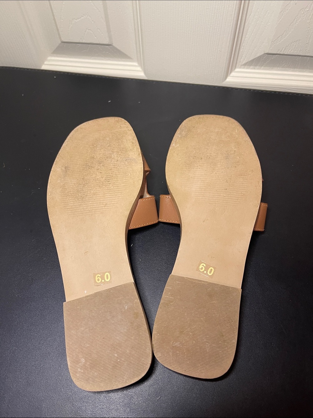Steve Madden Cognac Brown Slide Mules - Picture 3 of 4